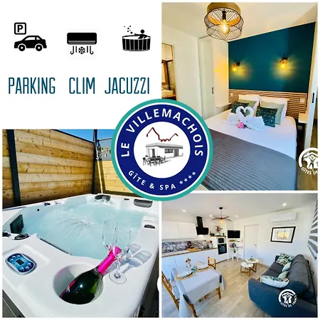 Gîte&spa Le Villemachois - 4 étoiles - Jacuzzi Couvert - Calme Et Indépendant - Clim - Parking - 5 Min Carcassonne Hébergement de vacances